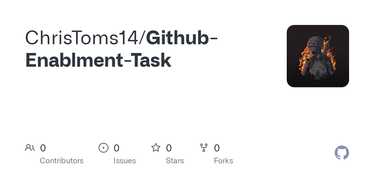 https://github.com/ChrisToms14/Github-Enablment-Task