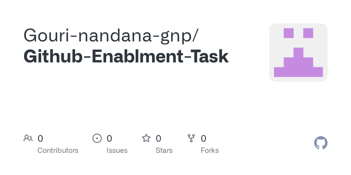 https://github.com/Gouri-nandana-gnp/Github-Enablment-Task