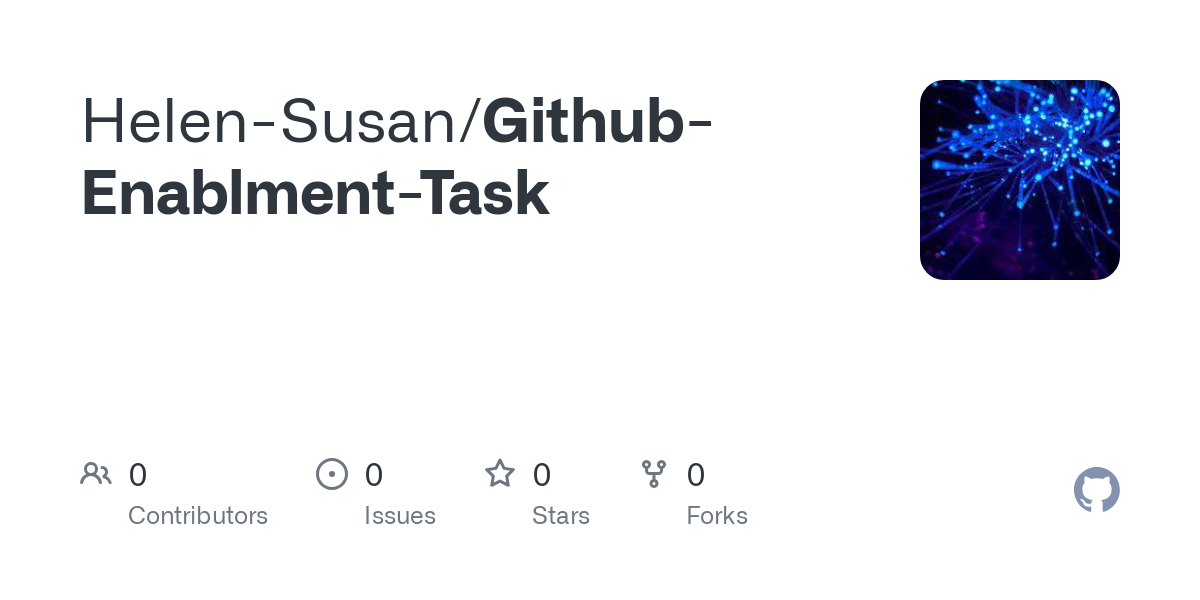 https://github.com/Helen-Susan/Github-Enablment-Task