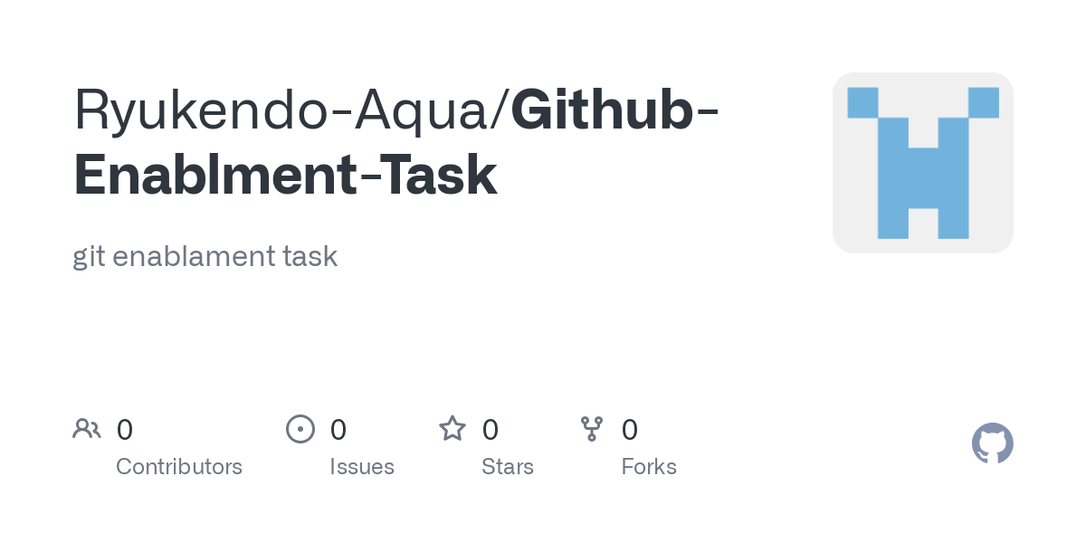 https://github.com/Ryukendo-Aqua/Github-Enablment-Task