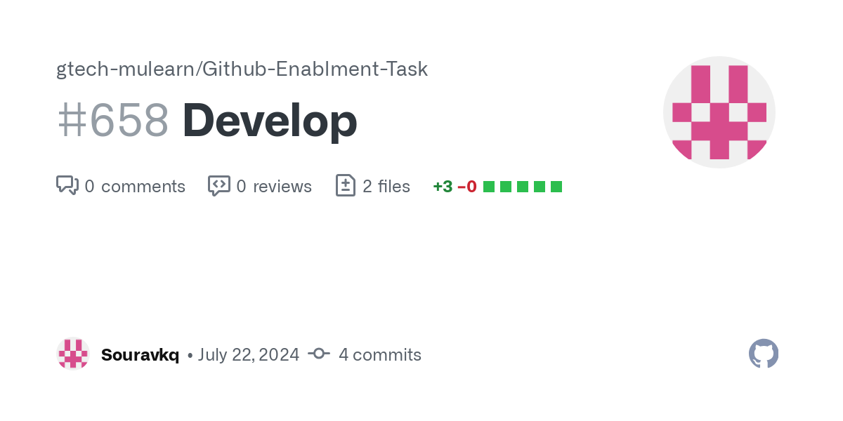 https://github.com/gtech-mulearn/Github-Enablment-Task/pull/658