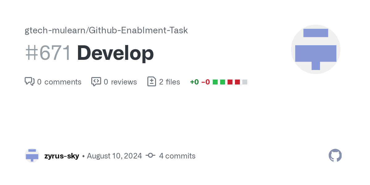 https://github.com/gtech-mulearn/Github-Enablment-Task/pull/671