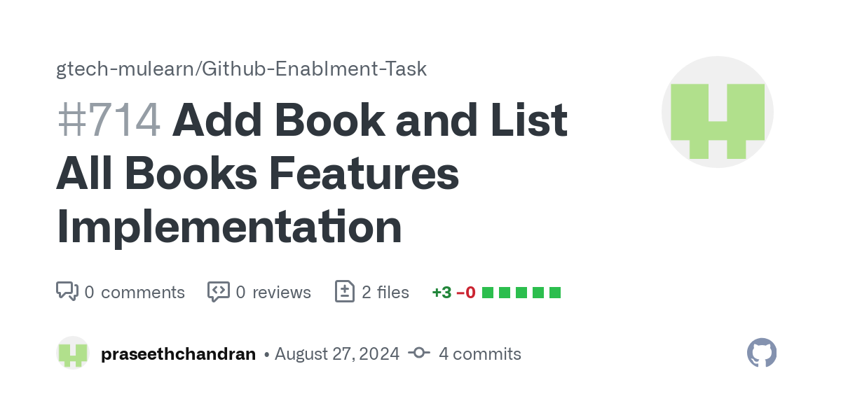 https://github.com/gtech-mulearn/Github-Enablment-Task/pull/714