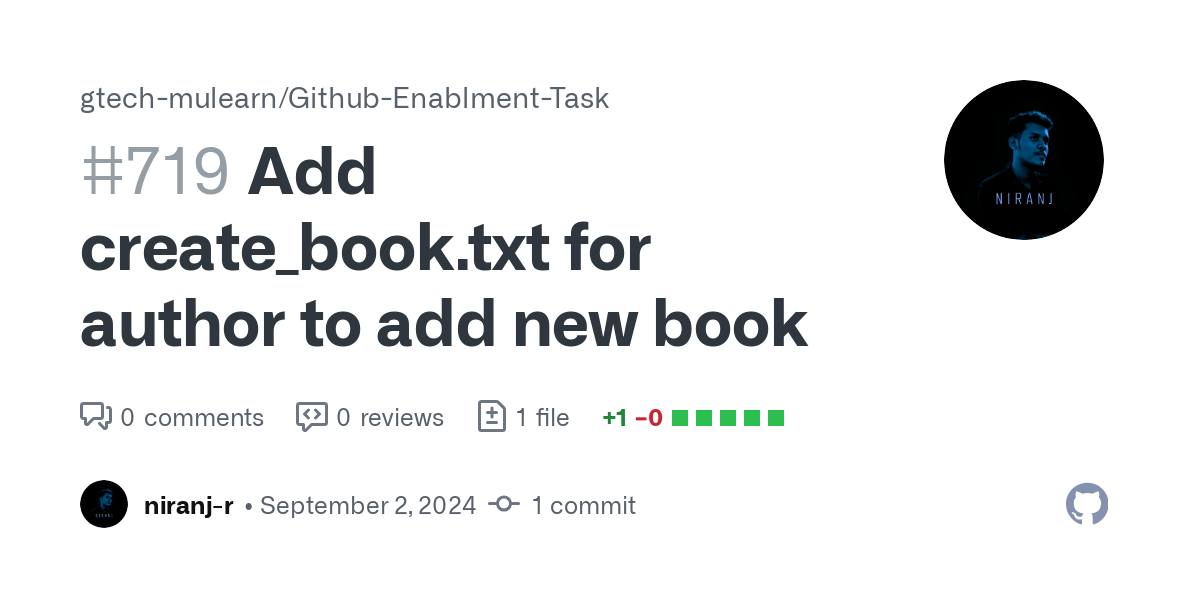 https://github.com/gtech-mulearn/Github-Enablment-Task/pull/719