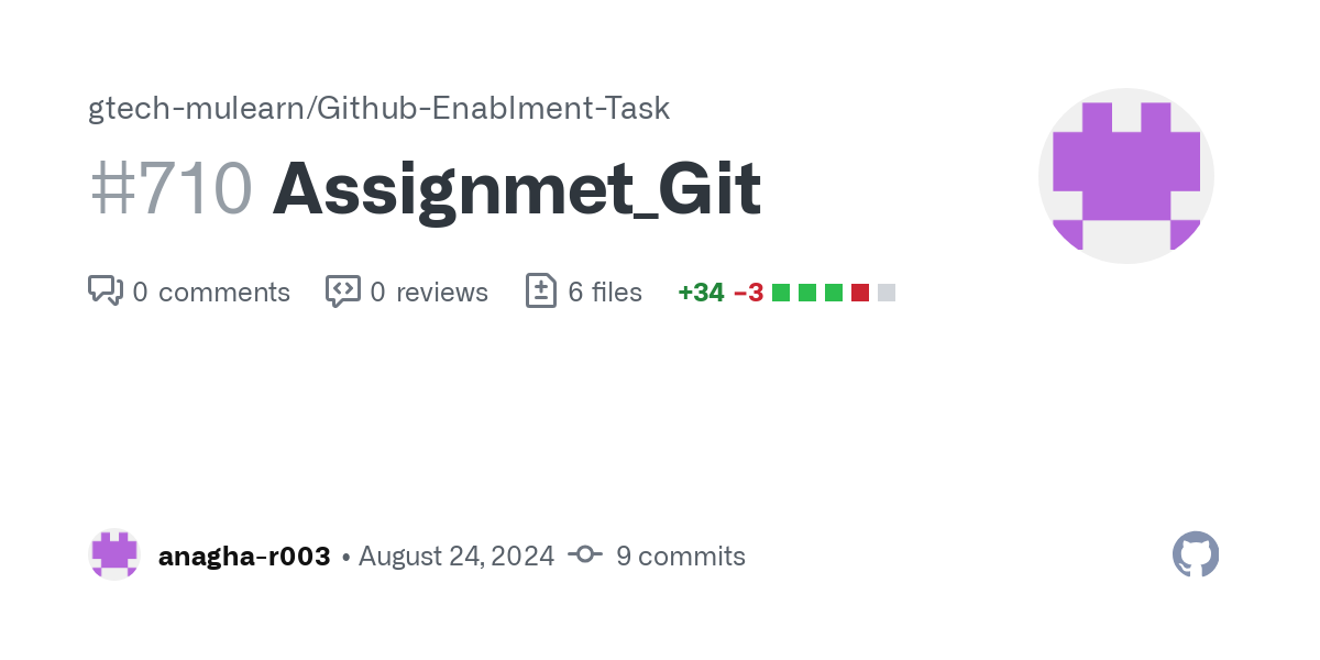 https://github.com/gtech-mulearn/Github-Enablment-Task/pull/710