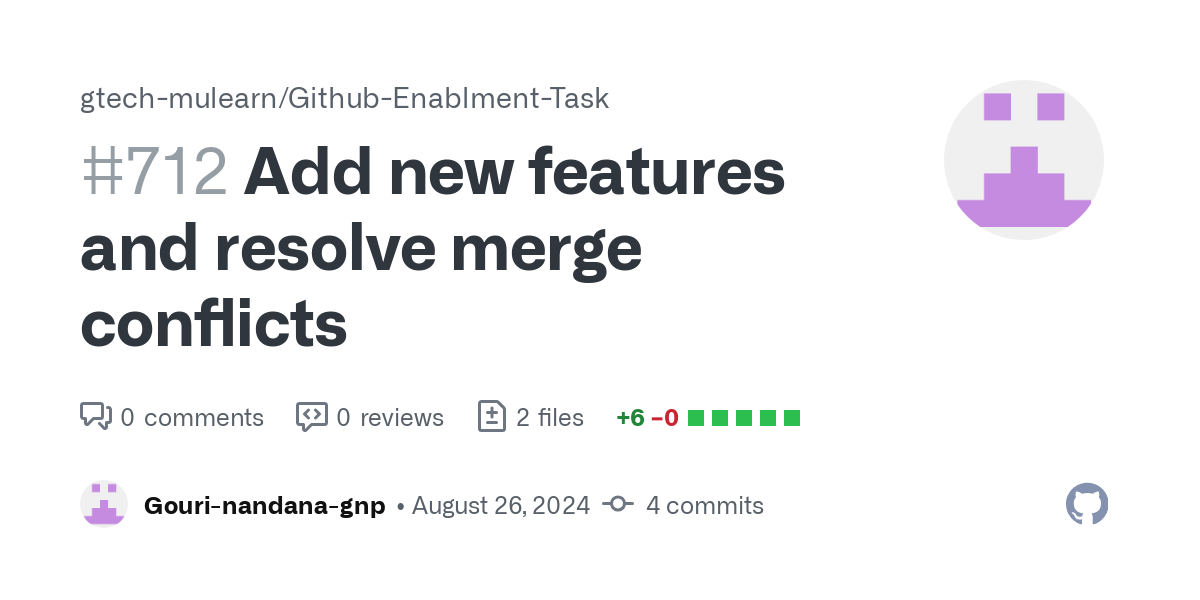 https://github.com/gtech-mulearn/Github-Enablment-Task/pull/712