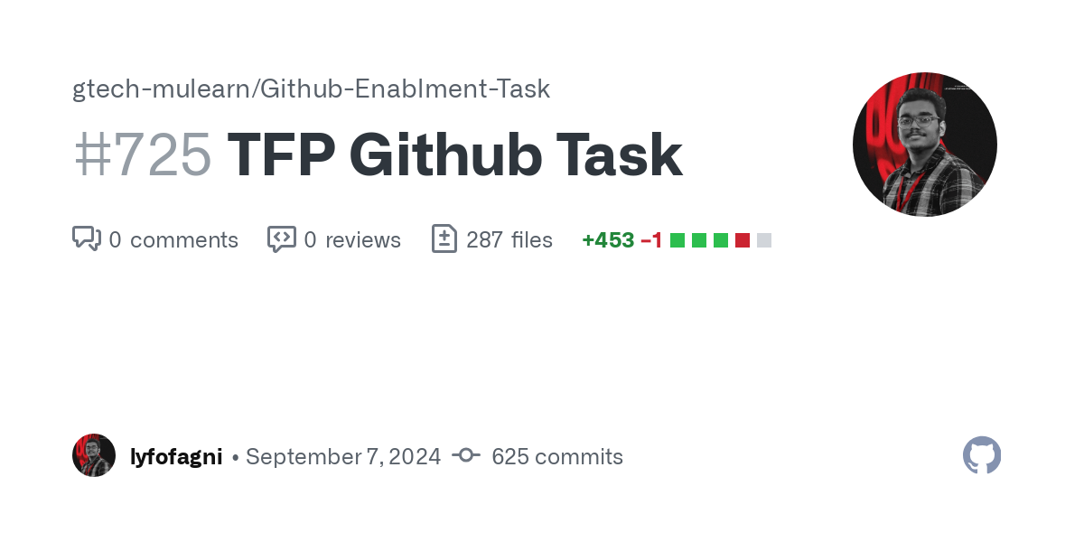 https://github.com/gtech-mulearn/Github-Enablment-Task/pull/725