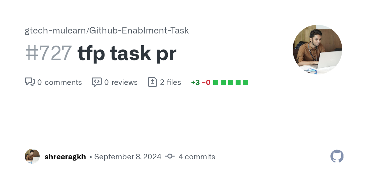 https://github.com/gtech-mulearn/Github-Enablment-Task/pull/727