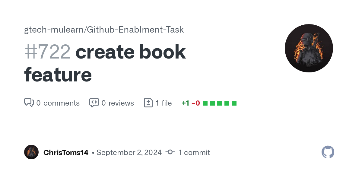 https://github.com/gtech-mulearn/Github-Enablment-Task/pull/722