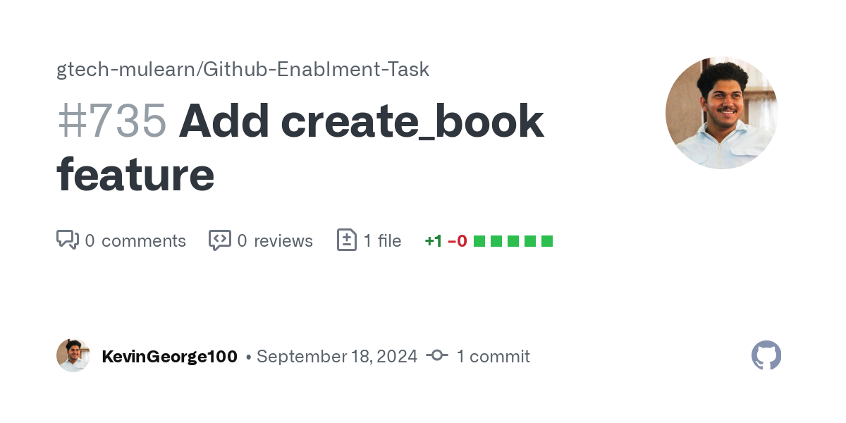 https://github.com/gtech-mulearn/Github-Enablment-Task/pull/735