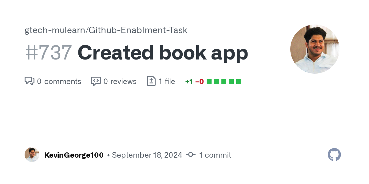 https://github.com/gtech-mulearn/Github-Enablment-Task/pull/737