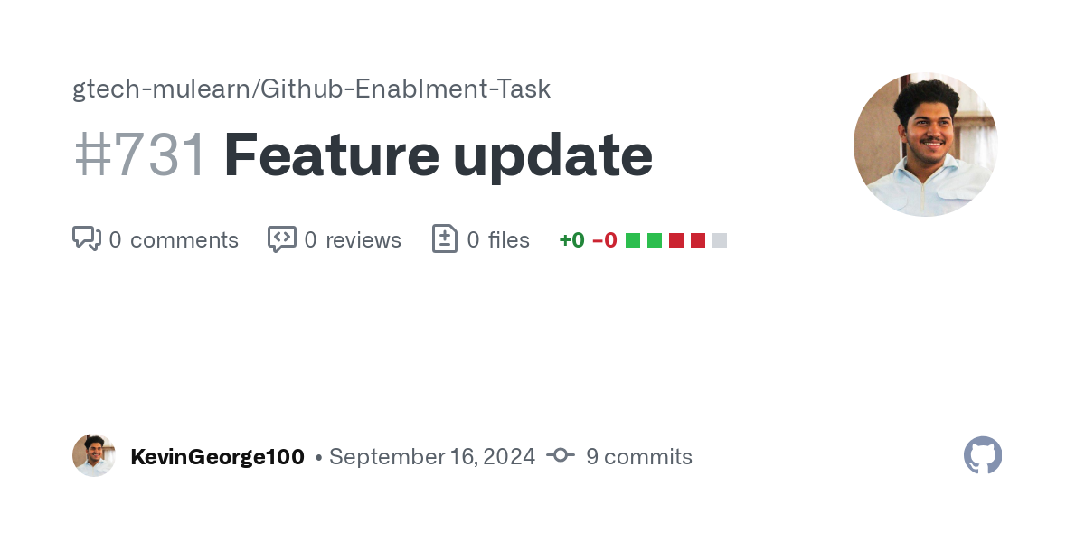 https://github.com/gtech-mulearn/Github-Enablment-Task/pull/731