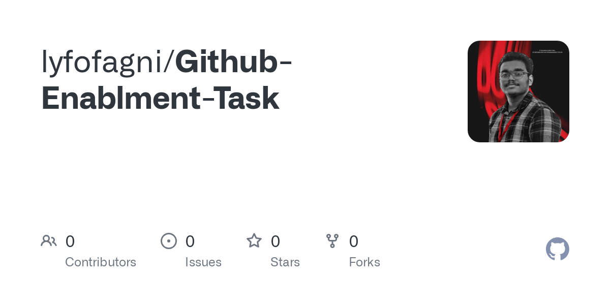 https://github.com/lyfofagni/Github-Enablment-Task