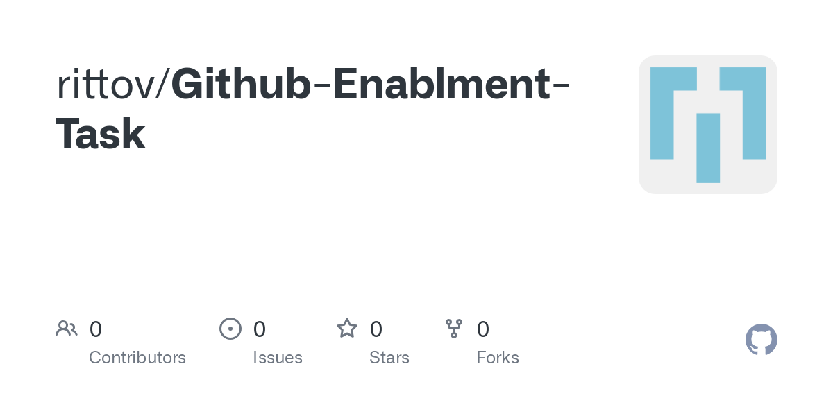 https://github.com/rittov/Github-Enablment-Task